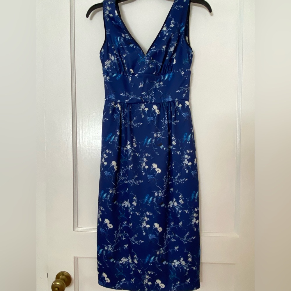 Blue Silk cocktail dress from Neiman Marcus